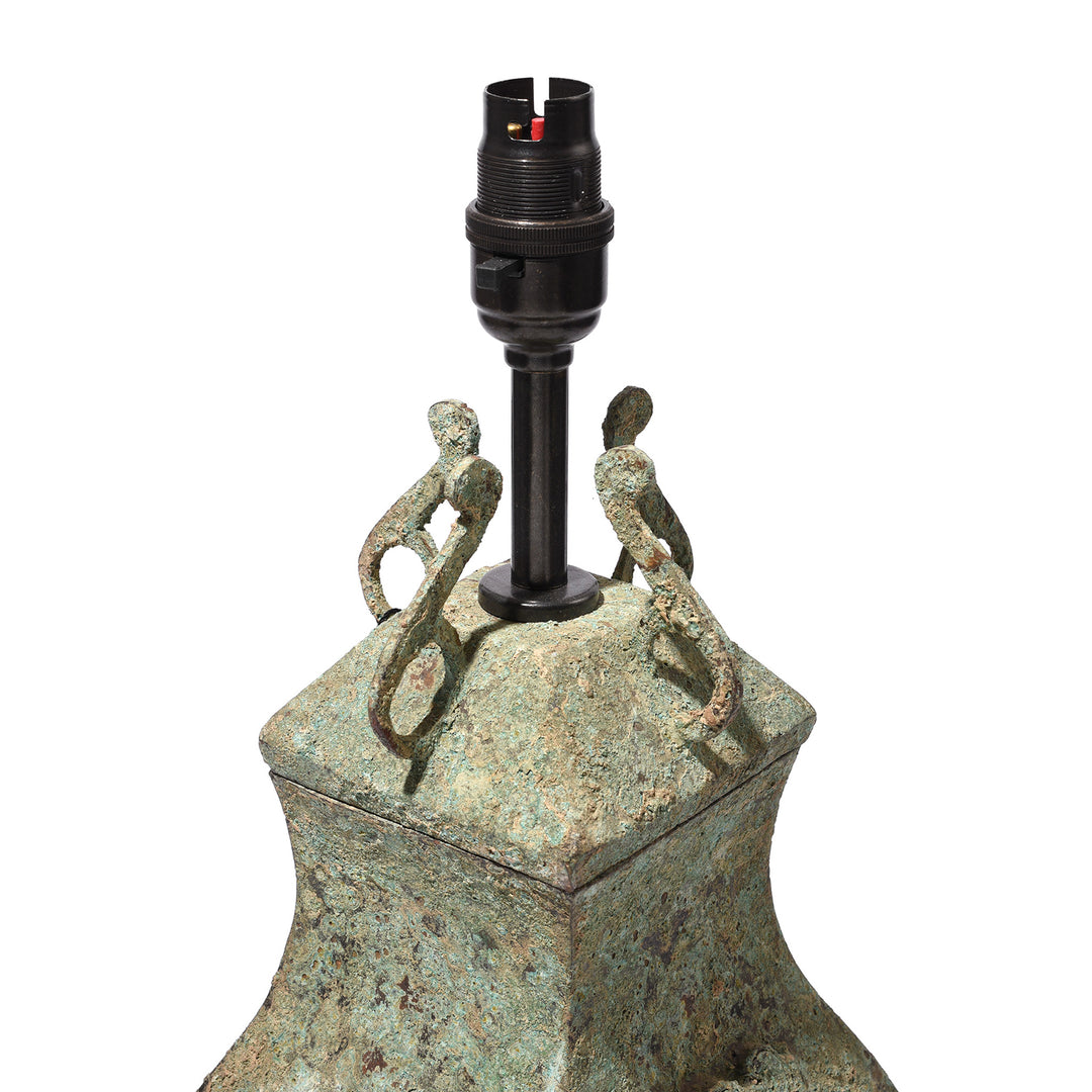Reproduction Tang Dynasty Bronze Vessel Lamp | Indigo Antiques