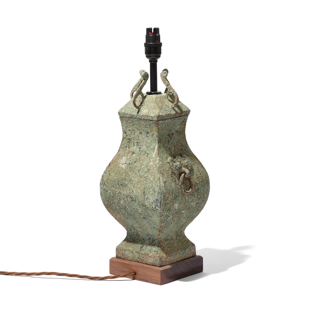 Reproduction Tang Dynasty Bronze Vessel Lamp | Indigo Antiques