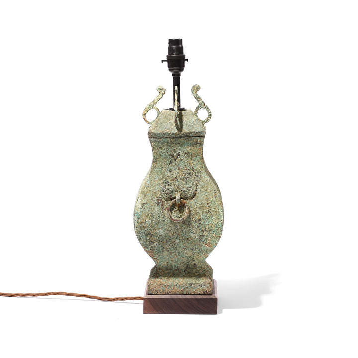 Reproduction Tang Dynasty Bronze Vessel Lamp | Indigo Antiques