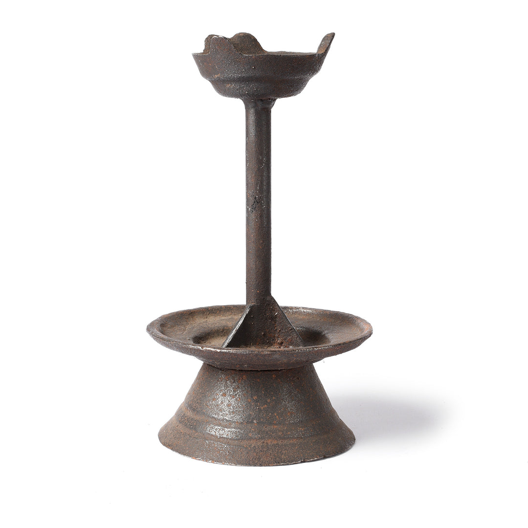 Old Iron Candlestick - Ca 1920 | INDIGO ANTIQUES
