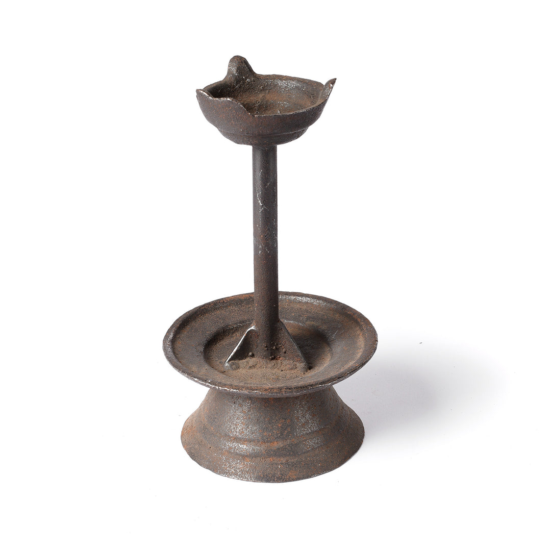 Old Iron Candlestick - Ca 1920 | INDIGO ANTIQUES