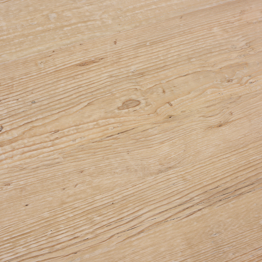 Table Top Wood Detail From Round Pedestal  Dining Table Made From Old Bleached Pine | Indigo Antiques
