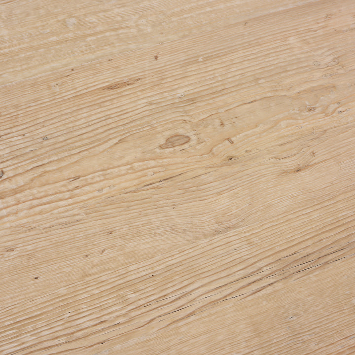 Table Top Wood Detail From Round Pedestal  Dining Table Made From Old Bleached Pine | Indigo Antiques