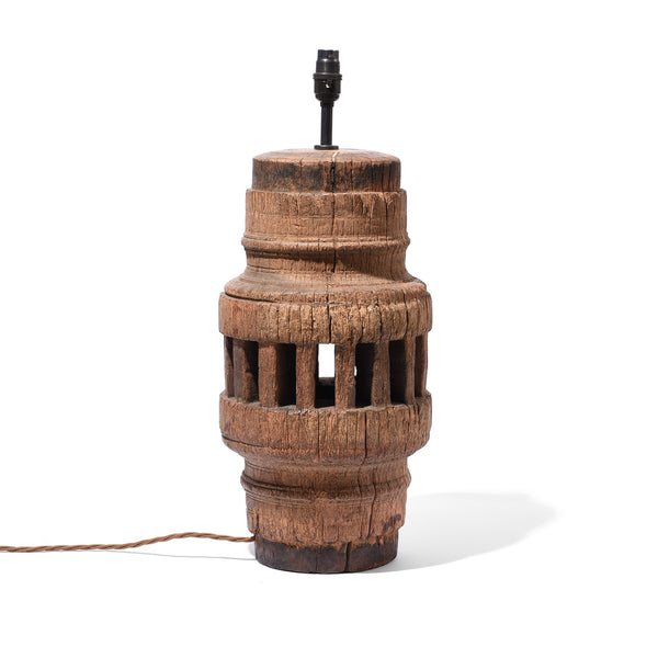 Table Lamp Made From An Old Wheel Hub