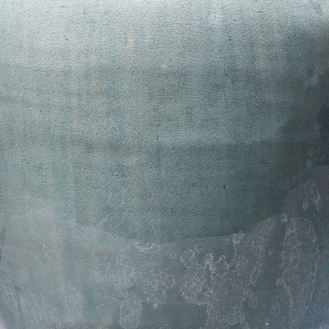 Detail From Wired Lamp from a Celadon Glaze Wine Jar | Indigo Antiques