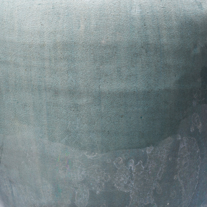 Detail From Wired Lamp from a Celadon Glaze Wine Jar | Indigo Antiques