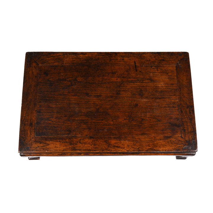Top Down View Of Antique Elm Kang Table From Shanxi - 19th Century | Indigo Antiques