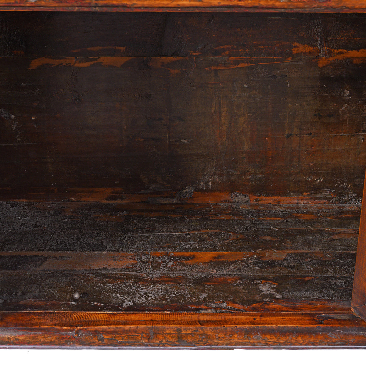 Interior Of Antique Mongolian Painted Sideboard | Indigo Antiques