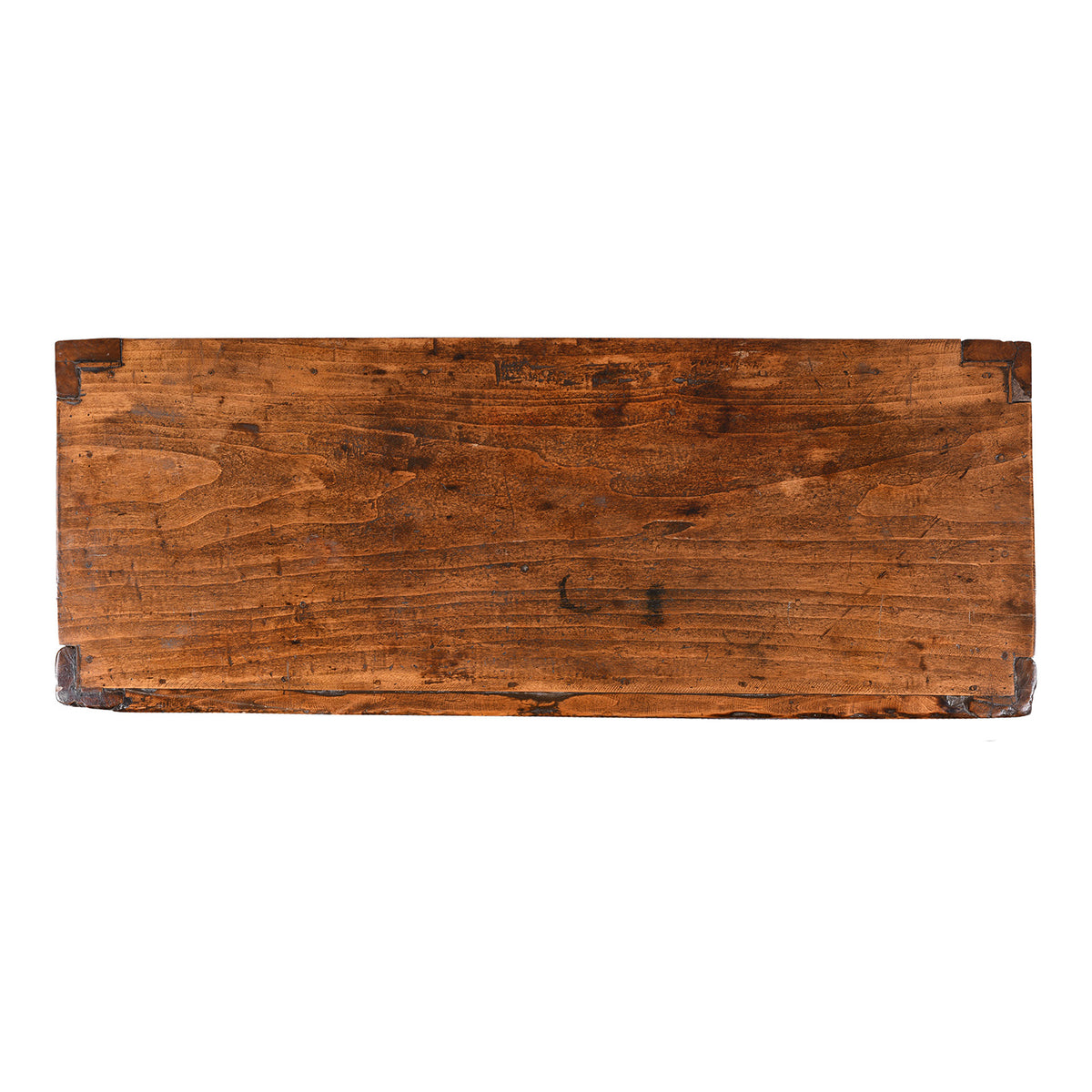 Top Down View Of Antique Mongolian Painted Sideboard | Indigo Antiques