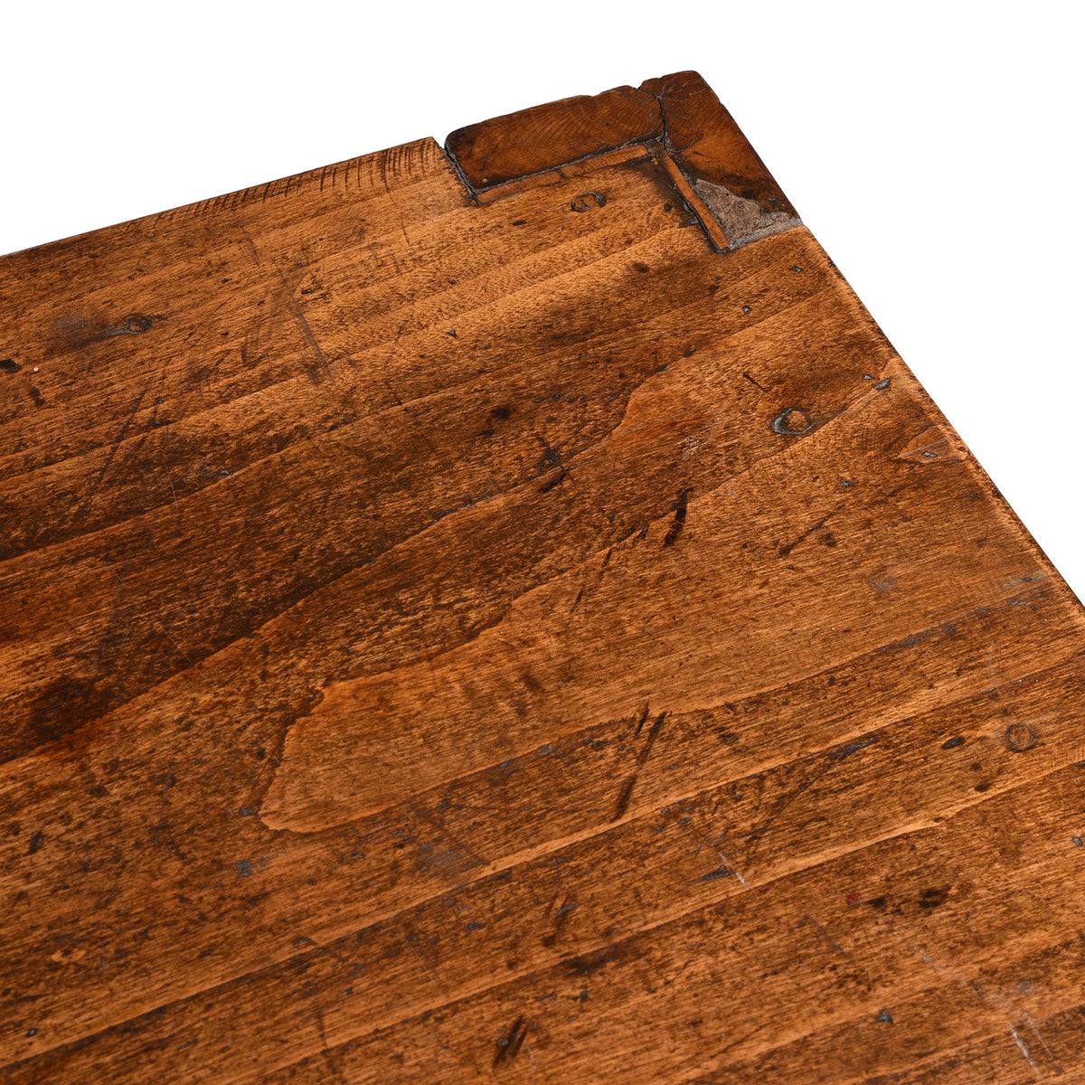 Top Corner Detail From Antique Mongolian Painted Sideboard | Indigo Antiques