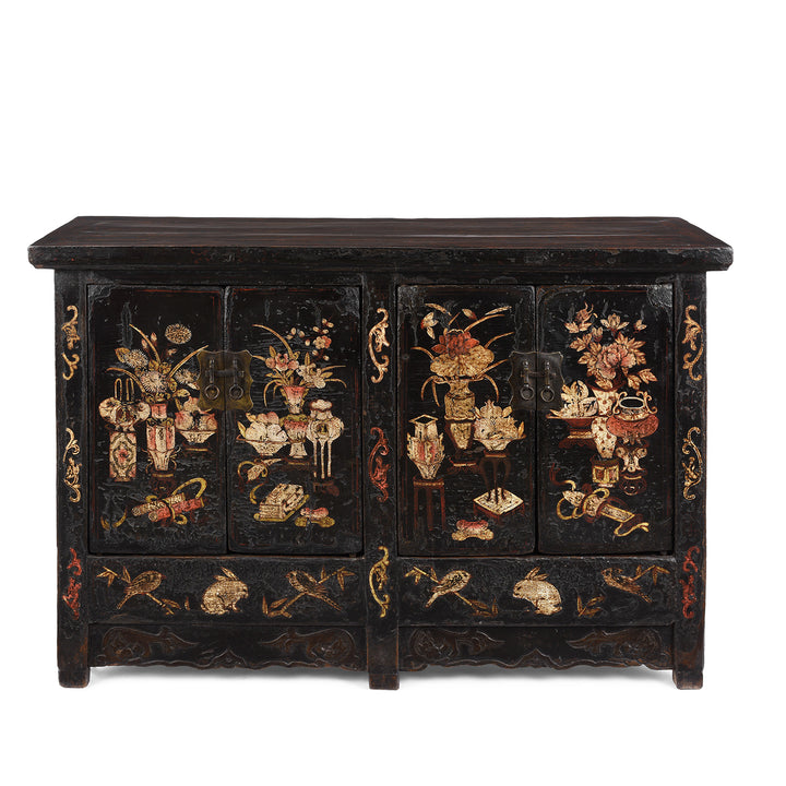 Antique Black Lacquer Sideboard From Shanxi | Indigo Antiques