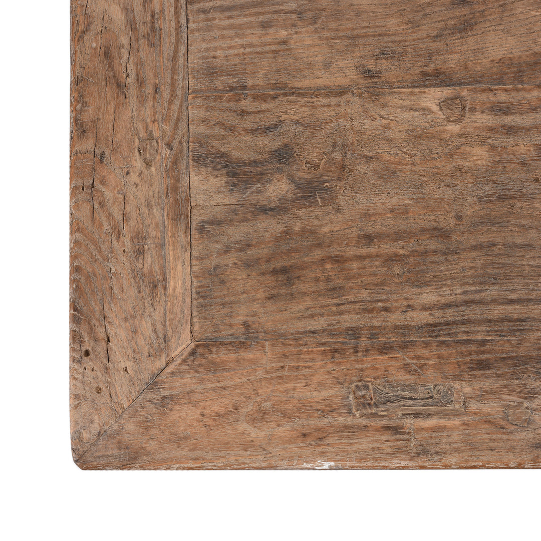 Corner Detail From Antique Antique Chinese Ming Style Half Table From Shanxi | indigo Antiques 