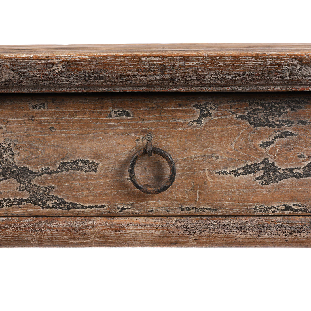 Detail From Antique Antique Chinese Ming Style Half Table From Shanxi | indigo Antiques 