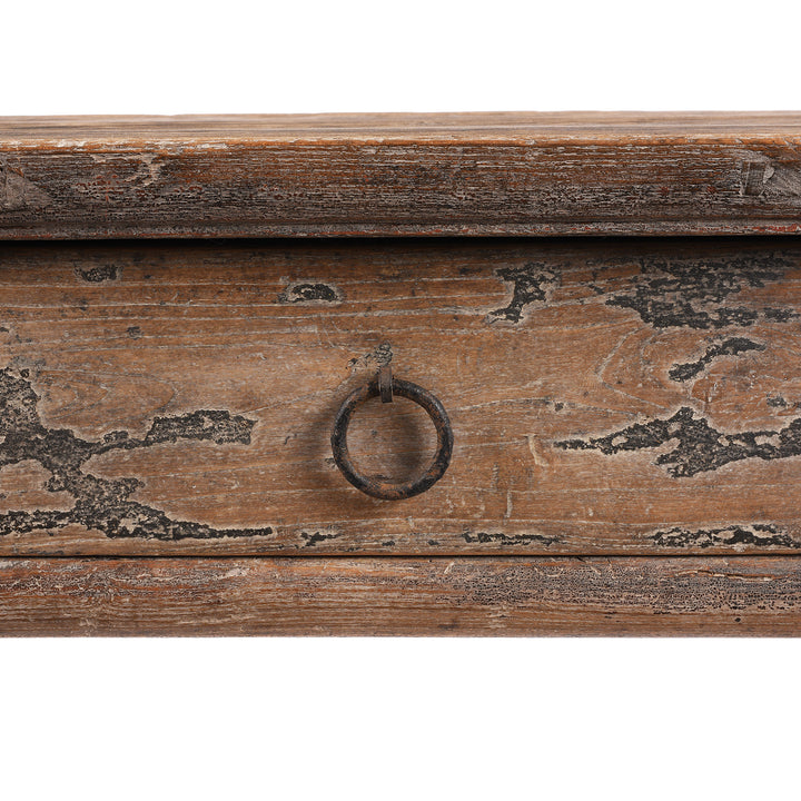 Detail From Antique Antique Chinese Ming Style Half Table From Shanxi | indigo Antiques 