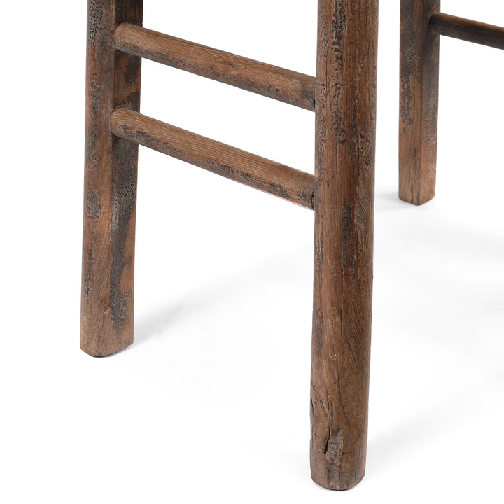Leg Detail From Antique Antique Chinese Ming Style Half Table From Shanxi | indigo Antiques 