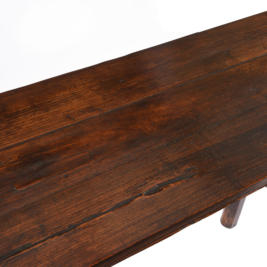 Surface Detail From Antique Lacquered Qiu Wood Altar Table From Shanxi | Indigo Antiques