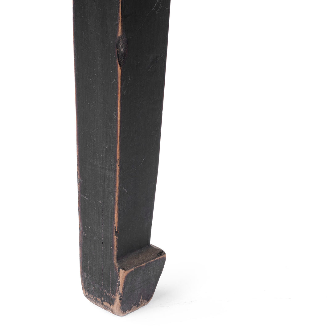 Leg Detail From Antique Chinese Square Side Table From Shanxi | Indigo Antiques