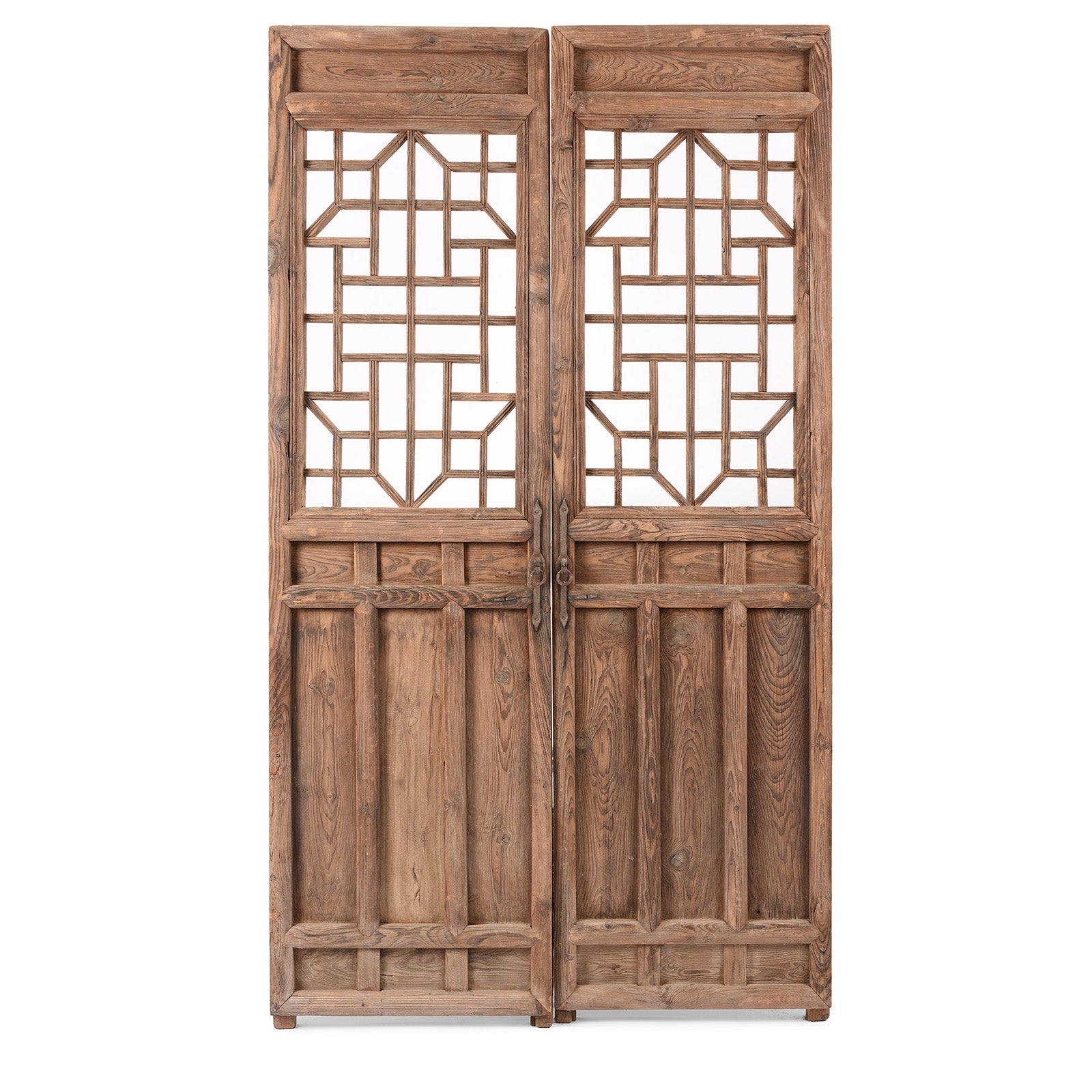 Chinese Pine Window Screen Panels - 19thC | Indigo Antiques