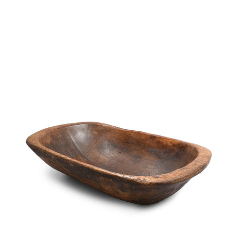 Old Poplar Bowl From Tibet - Ca 1920