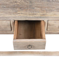 Three Drawer Farmhouse Console Table With Drawers - 19th Century