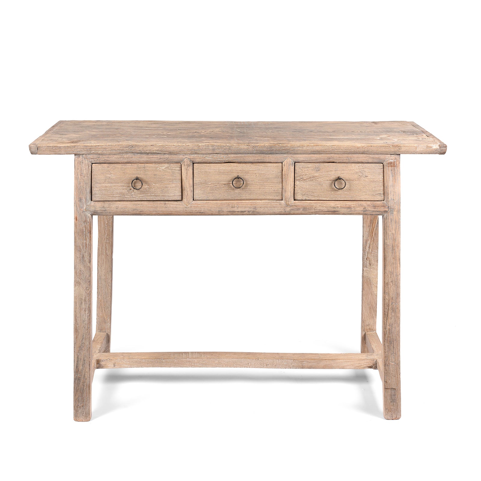 Antique Three Drawer Farmhouse Console Table With Drawers - | Indigo Antiques