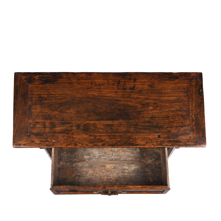 Top Down View Of Antique Chinese Half Table From Shanxi | Indigo Antiques