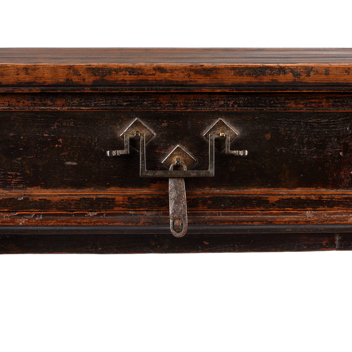 Drawer Detail From Antique Chinese Half Table From Shanxi | Indigo Antiques