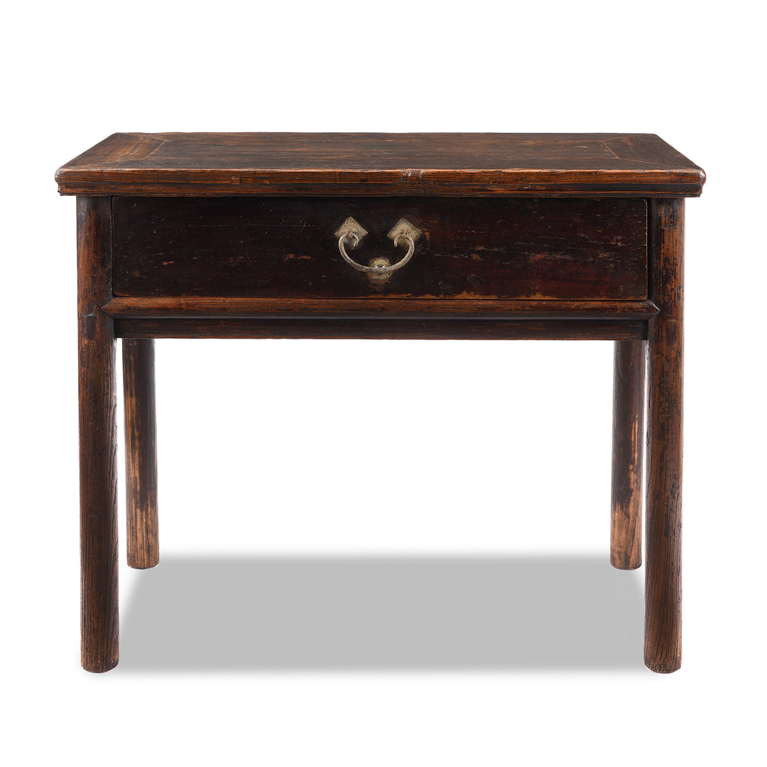 Antique Qing Dynasty Chinese Drawer Half Table From Shanxi | Indigo Antiques