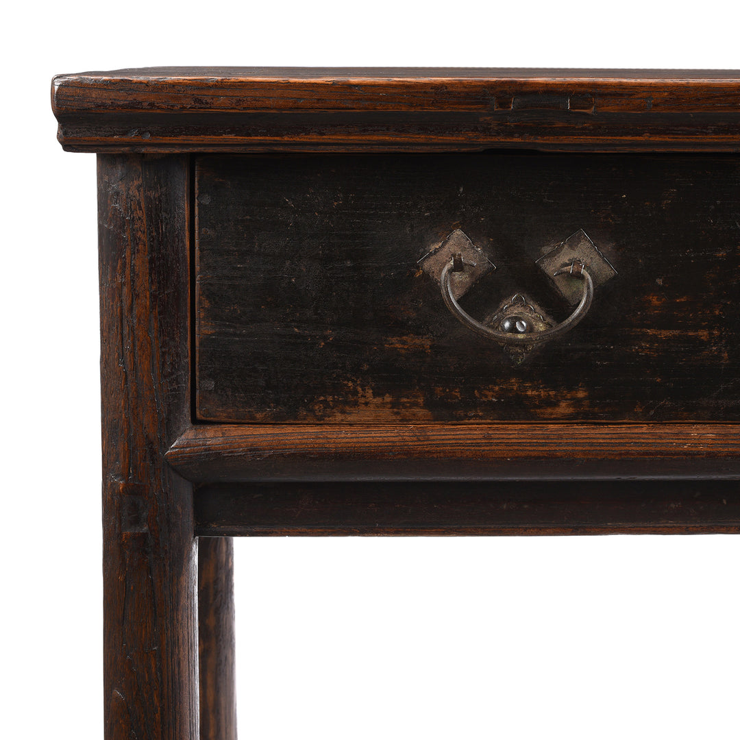 Corner View Of Antique Chinese Half Table From Shanxi | Indigo Antiques