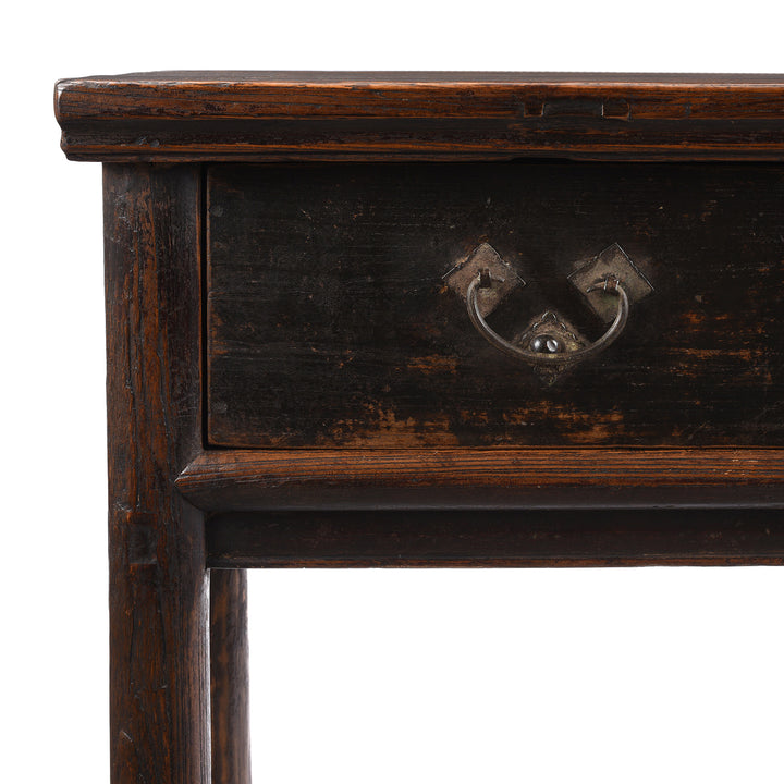 Corner View Of Antique Chinese Half Table From Shanxi | Indigo Antiques