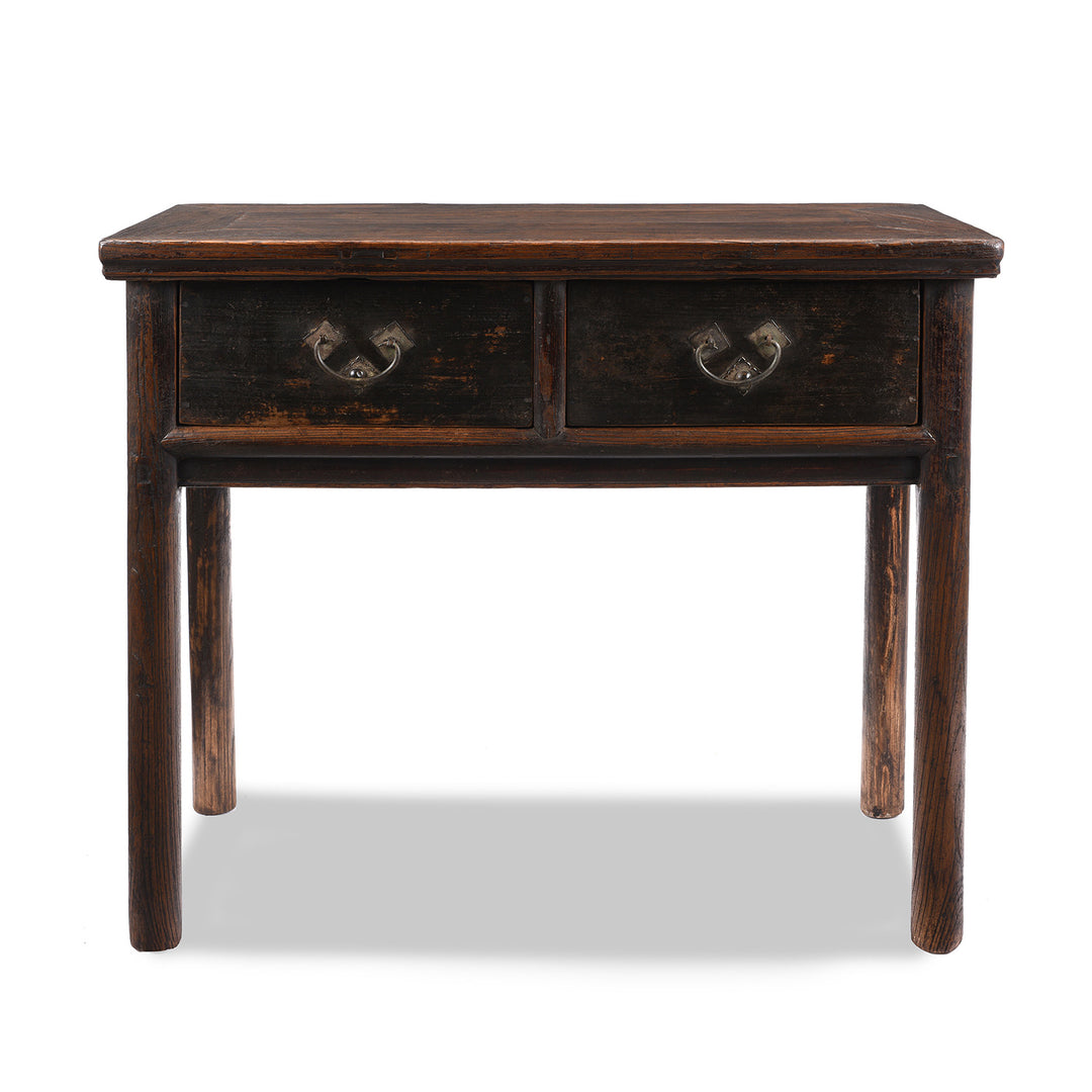 Antique Qing Dynasty Chinese Drawer Half Table From Shanxi | Indigo Antiques