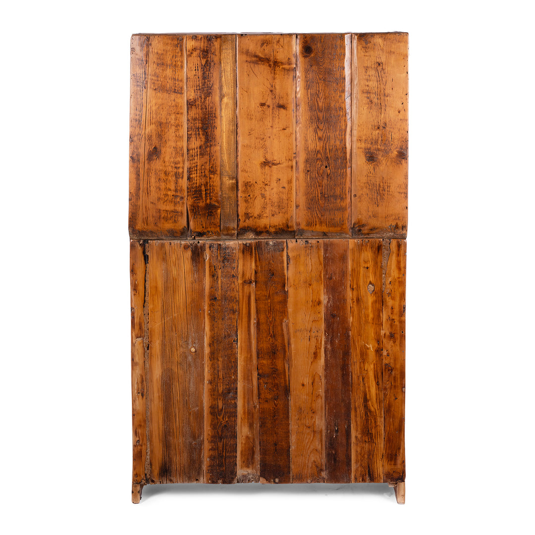 Back of Antique Painted Mongolian Storage Cabinet | Indigo Antiques