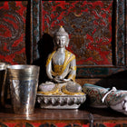 Silver Plated Buddha Statue - Dhyana Mudra