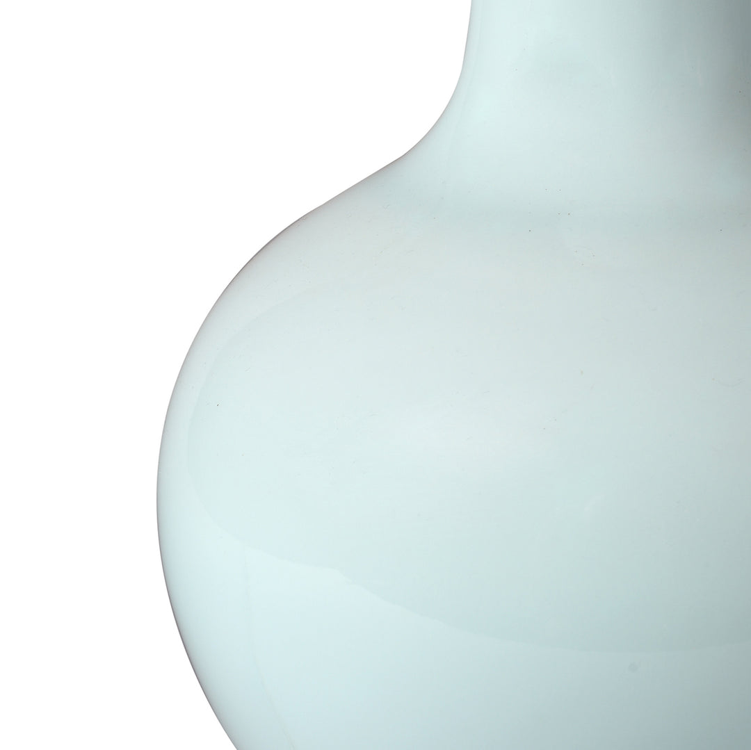 Detail From Celadon Glaze Porcelain Bottle Vase Lamp | Indigo Antiques