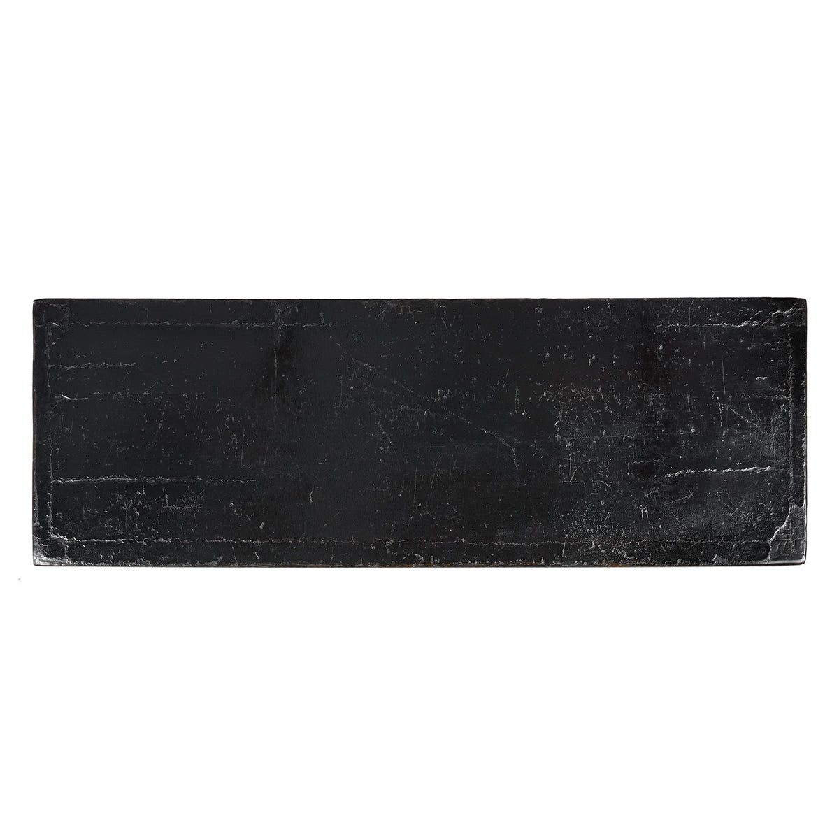 Top Down View Of Antique Chinese Black Lacquer Sideboard From Shanxi | Indigo Antiques
