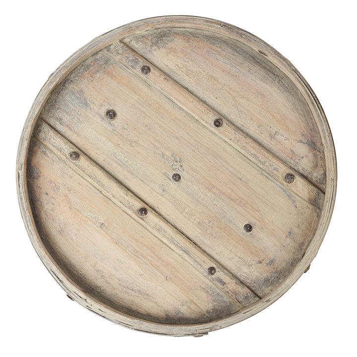 Top Down View Of Old Chinese Food Container From Shanxi | Indigo Antiques