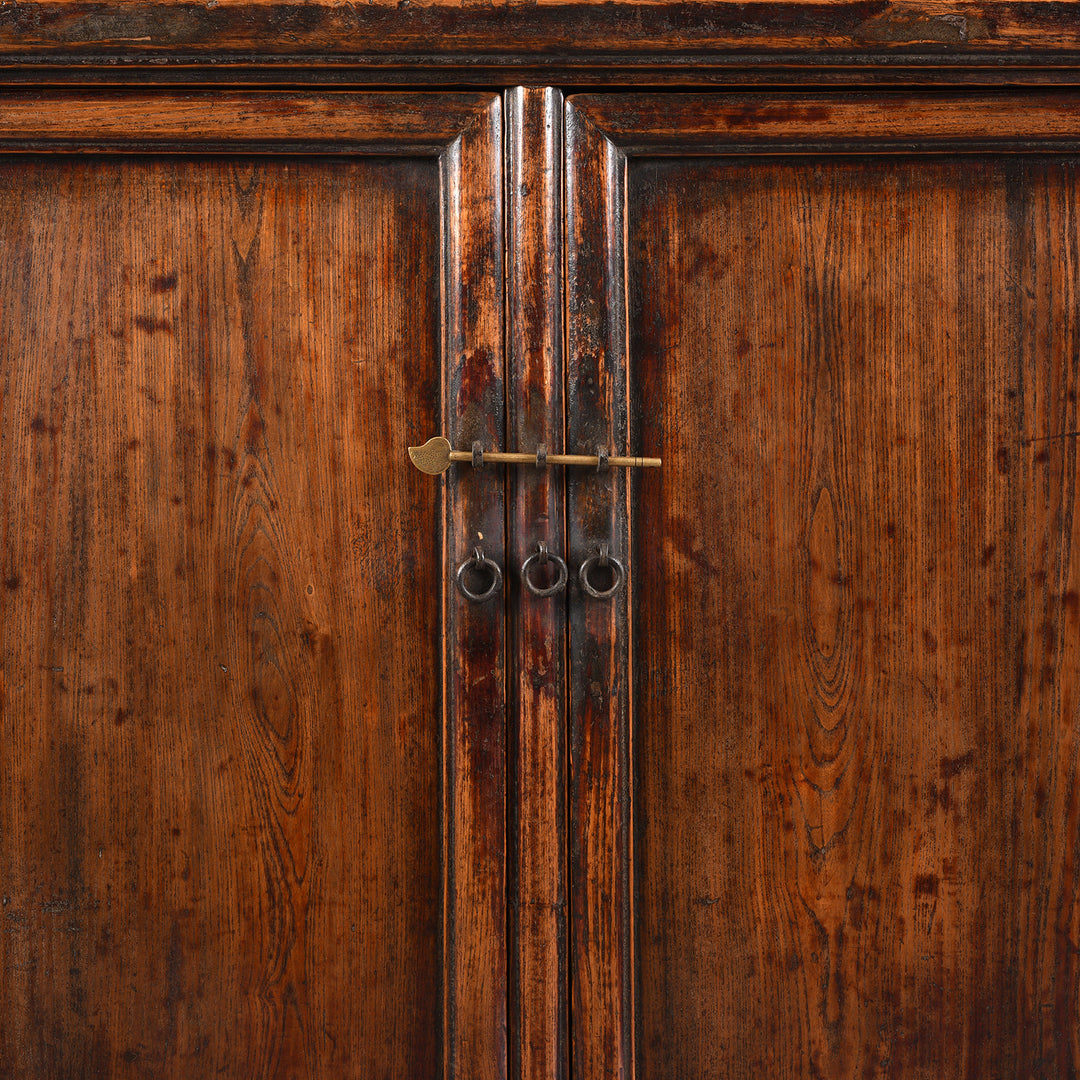 Doors Detail From Antique Ming Style Elm Side Cabinet From Shanxi | Indigo Antiques