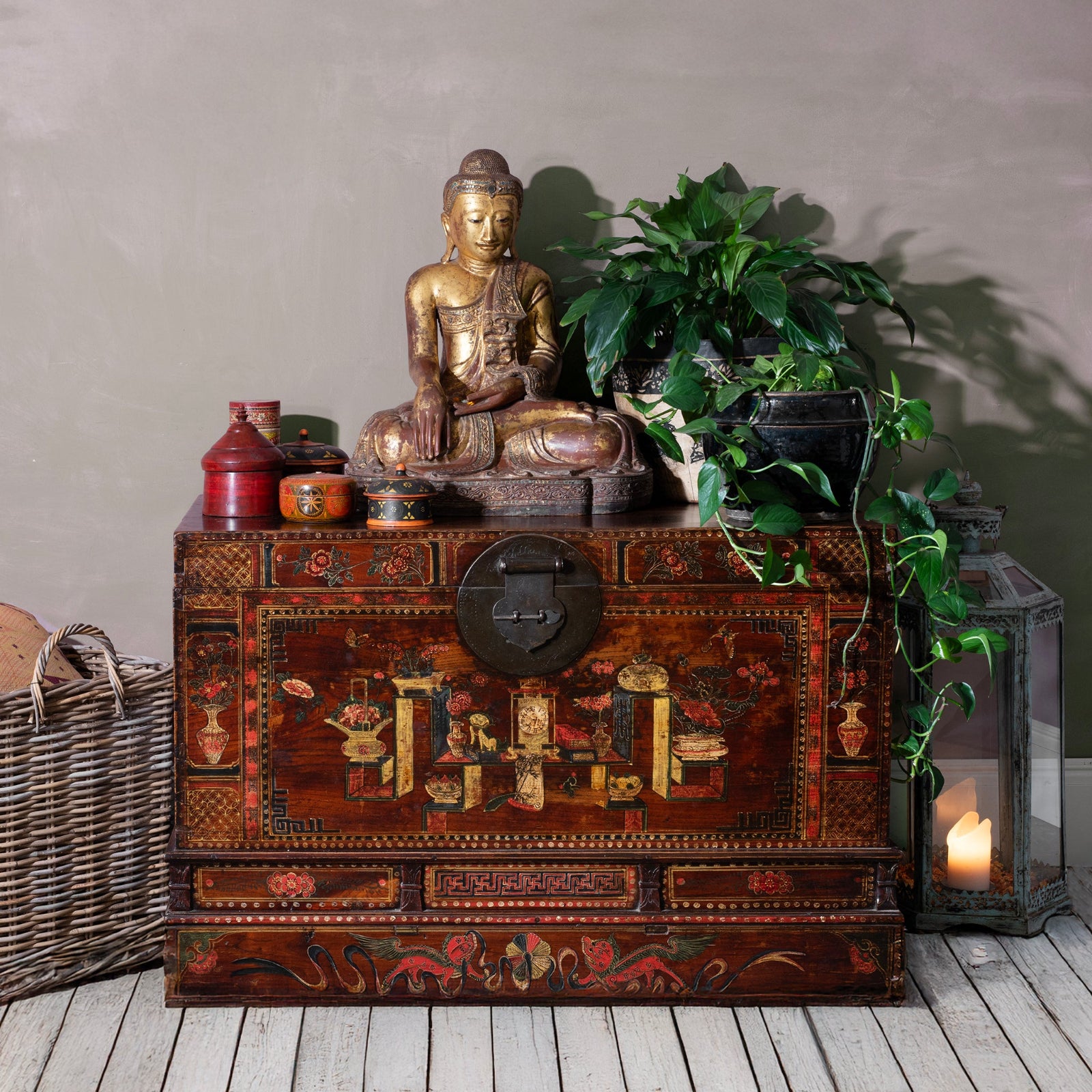 Antique Chinese Opera Chest From Shanxi | Indigo Antiques