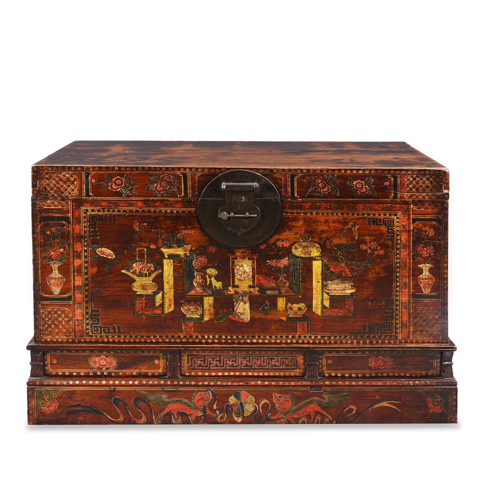 Painted Opera Chest From Shanxi - Ca 1900