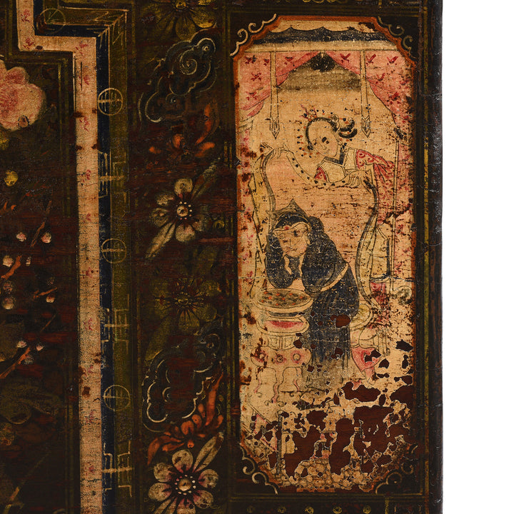 Detail From Antique Chinese Opera Chest From Shanxi | Indigo Antiques