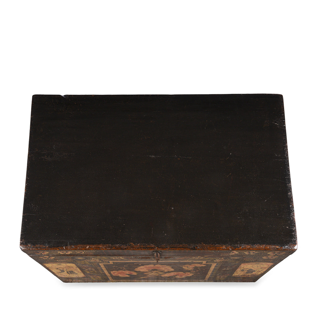 Top Down View Of Antique Chinese Opera Chest From Shanxi | Indigo Antiques