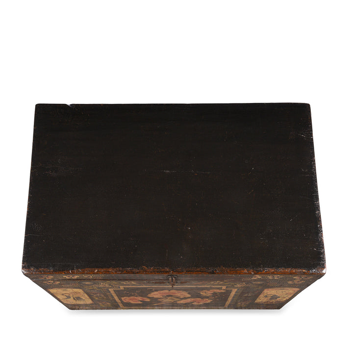 Top Down View Of Antique Chinese Opera Chest From Shanxi | Indigo Antiques