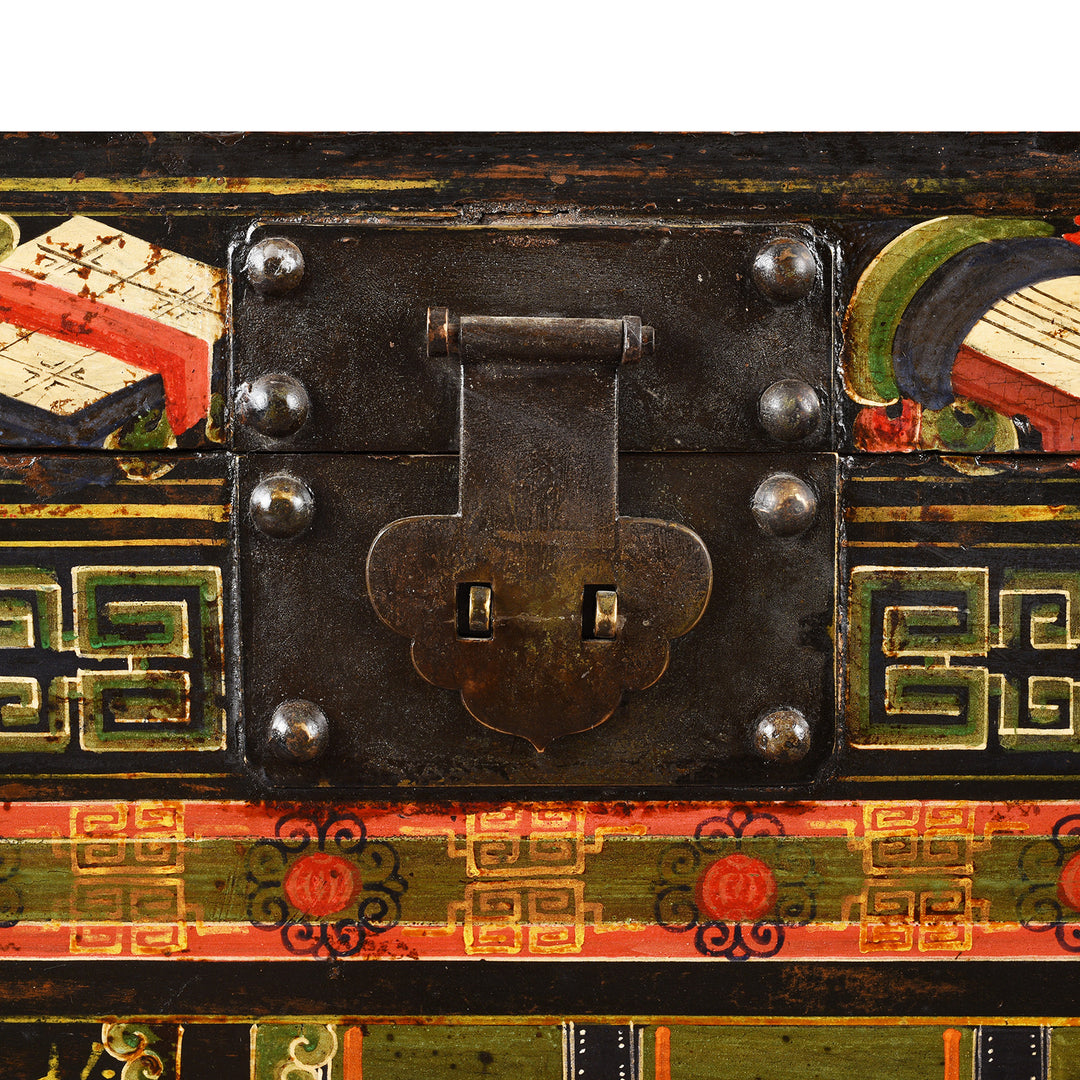 Latch Detail From Antique Chinese Opera Chest From Shanxi | Indigo Antiques