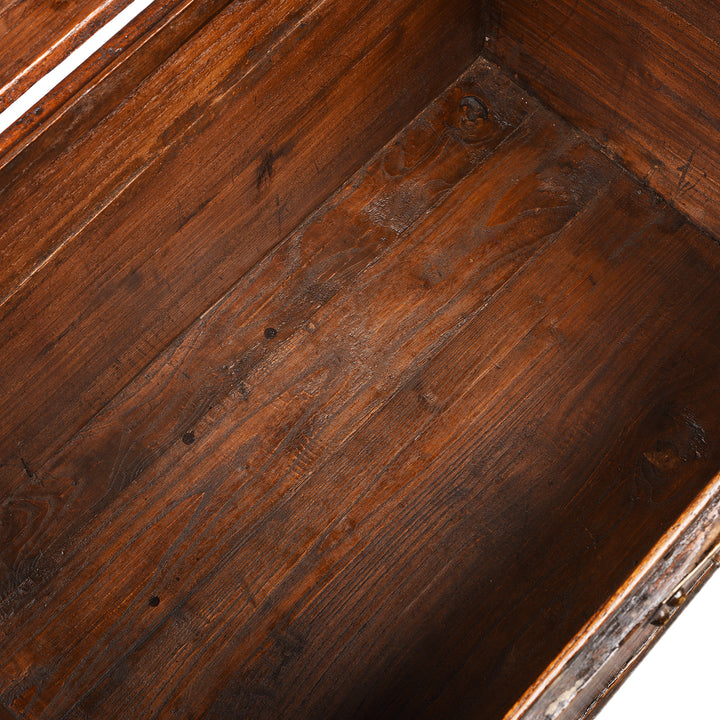 Interior Of Antique Painted Elm Opera Chest From Shanxi Province - 19th Century | Indigo Antiques