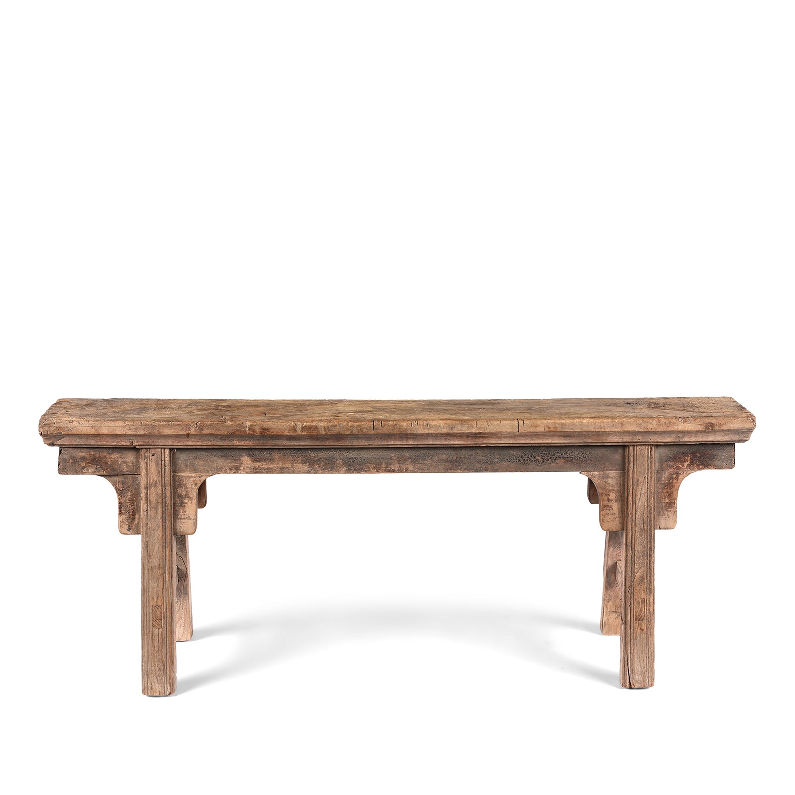 Antique Elm Chinese Spring Bench From Shanxi Province | Indigo Antiques