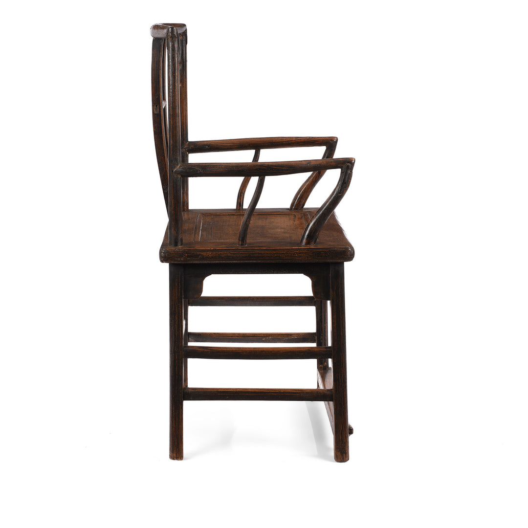 Antique Pair Of Elm Arm Chair From Shanxi Province | Indigo Antiques 