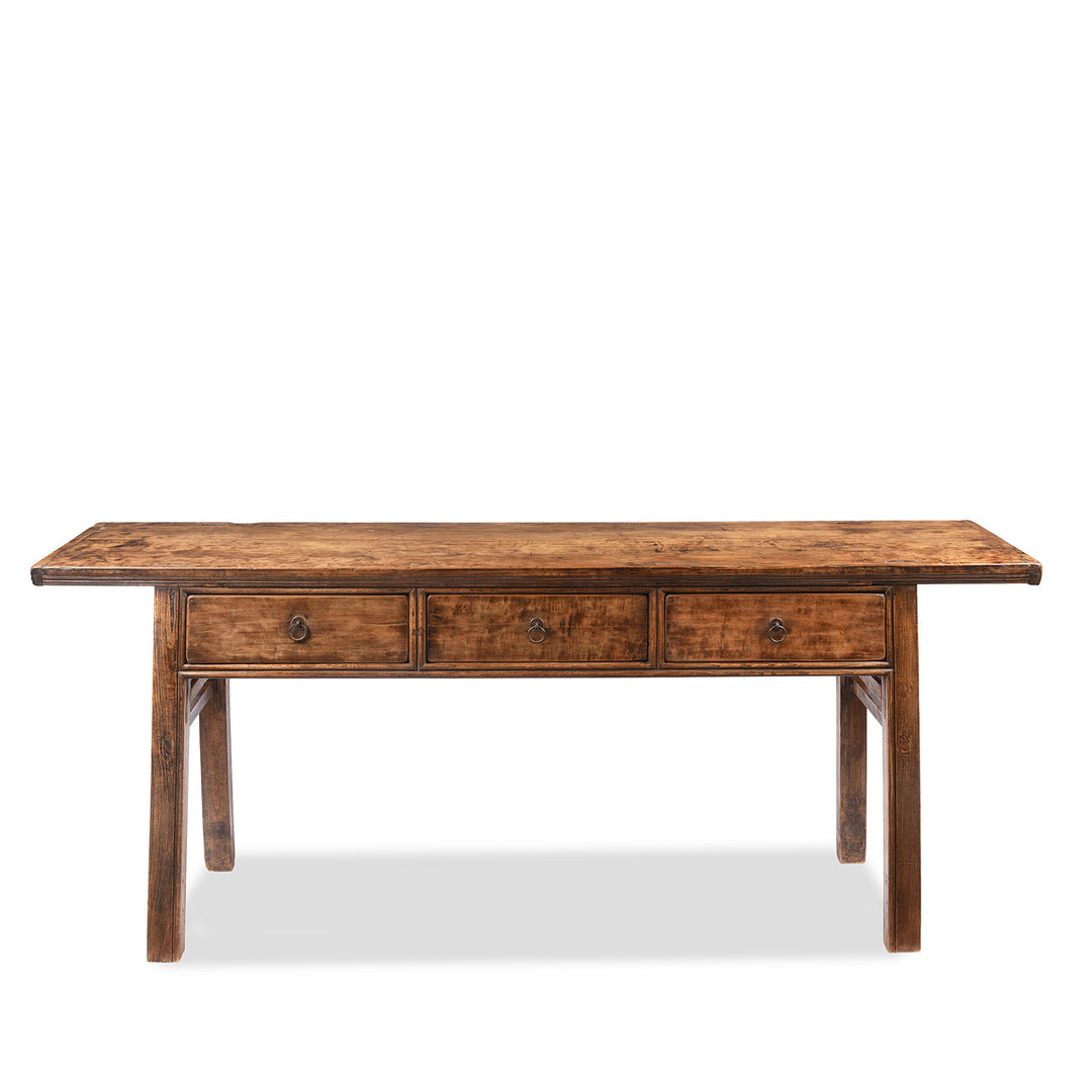 Antique Three Drawer Console Table From Shandong - 19th Century | Indigo Antiques