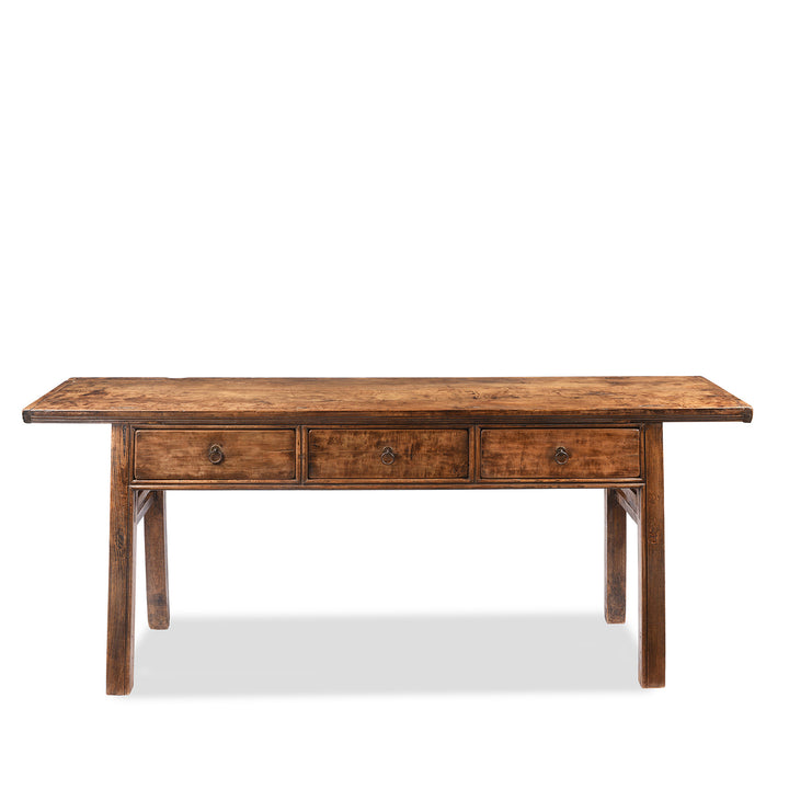 Antique Three Drawer Console Table From Shandong - 19th Century | Indigo Antiques