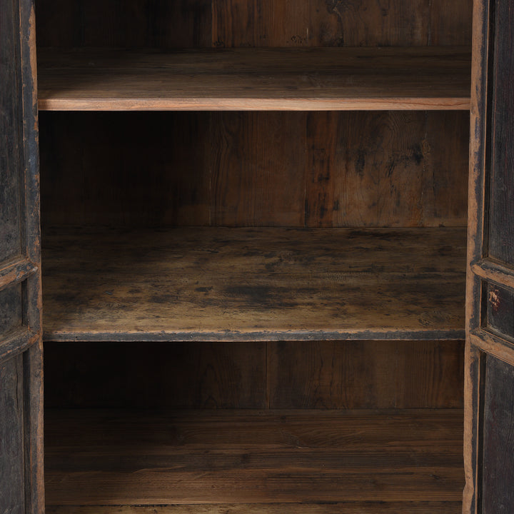 Interior Detail From Antique Elm Noodle Cabinet From Tianjin - 19th Century | Indigo Antiques