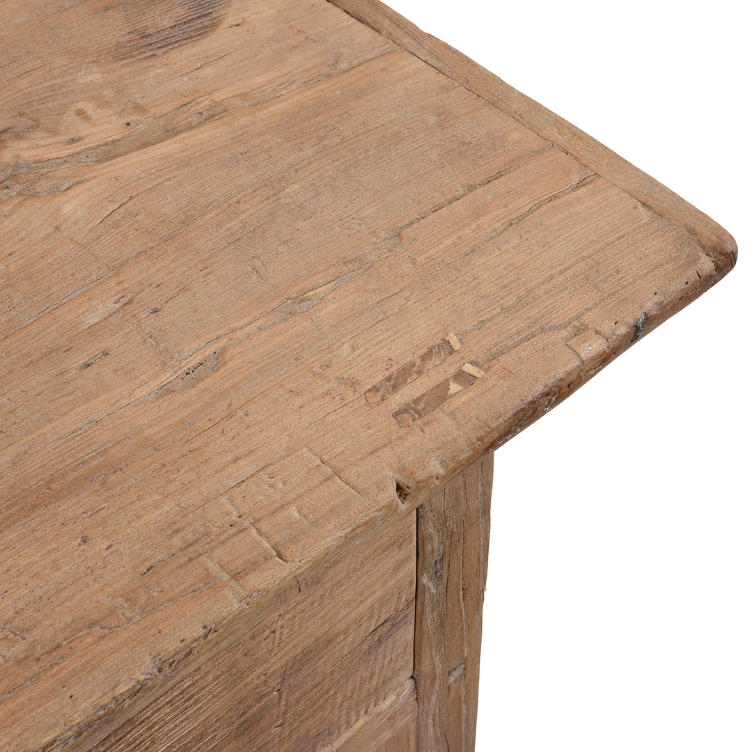 Detail From Antique Two Drawer Chinese Farmhouse Console Table | Indigo Antiques